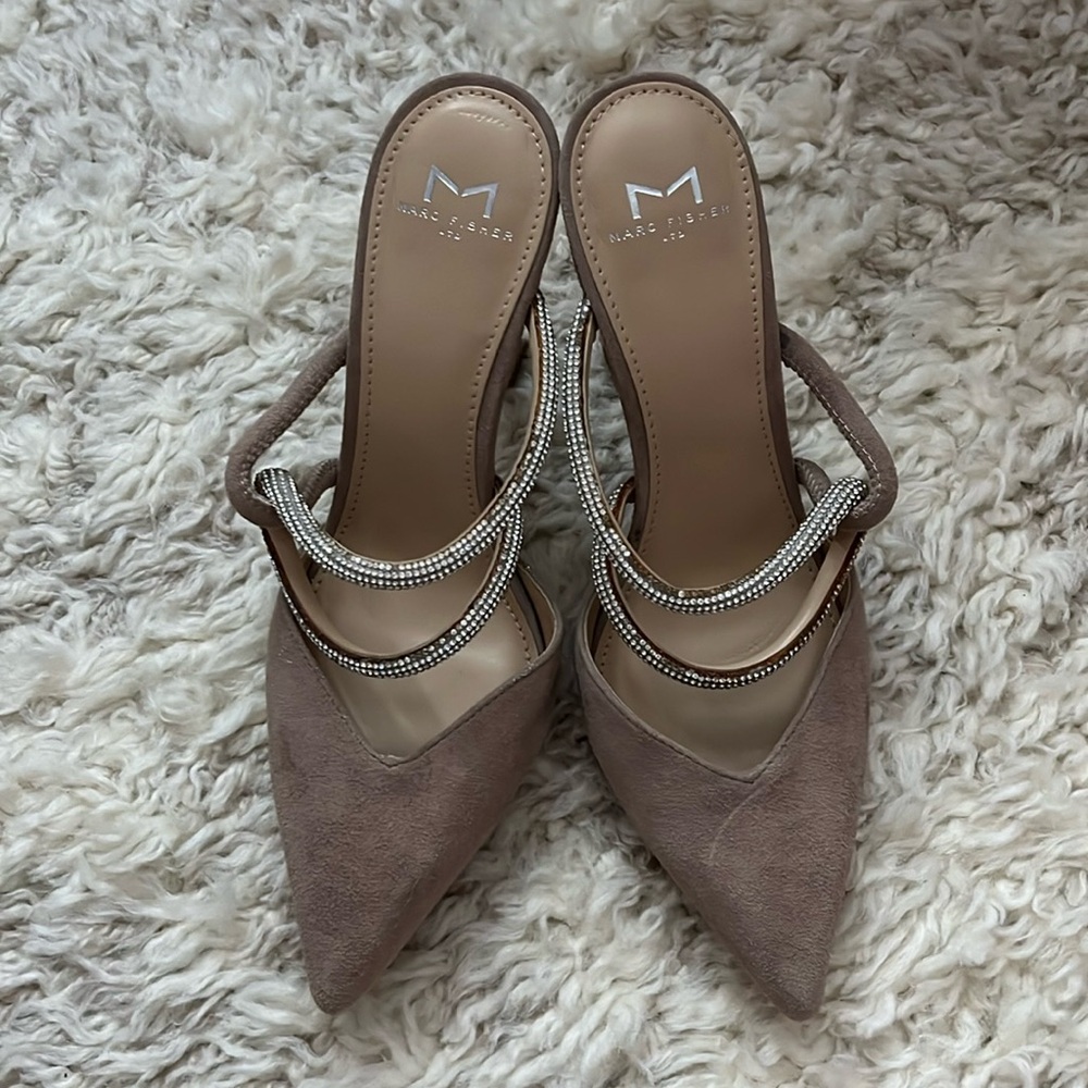 Marc Fisher heels. Pinkish tan. Women's US size 7.5